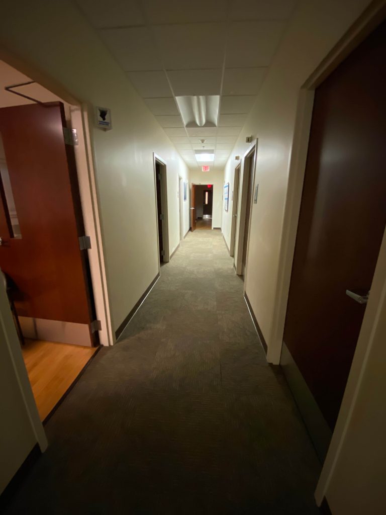 Hallway of office